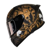 MTS M-201 ANUBIS GOLG GÜNEŞ VİZÖRLÜ KASK (SİYAH CAMLI) - 1