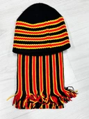 Taraftar Atkı Bere Sarı Kırmızı - 1