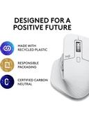 Logitech MX Master 3S Mac İçin Gelişmiş 8000 DPI Sessiz Profesyonel Kablosuz Mouse - Beyaz - 3