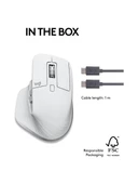 Logitech MX Master 3S Mac İçin Gelişmiş 8000 DPI Sessiz Profesyonel Kablosuz Mouse - Beyaz - 2