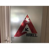 60x100cm Cam Kumlama Folyosu Kendinden Yapışkanlı Buzlu Cam Folyo - 2