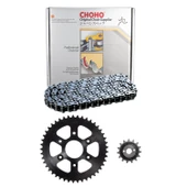 Dominar 250 -D250 Zincir Dişli Seti Choho (Dişliler Ön 14T Arka 46T) Siyah Oringli Zincir Arasmto - 1