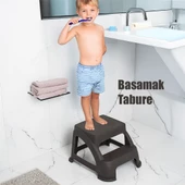 Porsima AK-642 Basamaklı Tabure Mutfak Merdiveni Katlı Basamak Merdiven Tabure Çocuk Merdiveni Bitter - 1