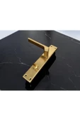 Zey Mat Altın Aynalı Wc Banyo Kapı Kolu İçeriden Sol Basar 1 Takım thumbnail 5