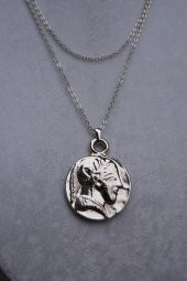 GÜMÜŞ KAPLAMA KOLYE - 5