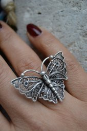 KELEBEK YÜZÜK her parmağa göre ayarlanabilir model - 1