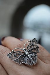 KELEBEK YÜZÜK her parmağa göre ayarlanabilir model - 2