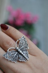 KELEBEK YÜZÜK her parmağa göre ayarlanabilir model - 5