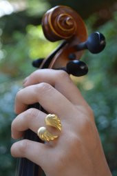 STONEAGE Altın Kaplama Kadın Melek Kanadı Bedensiz Ayarlanabilir thumbnail 4