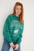 FASHION FRIENDS KADIN BASKILI SWEAT 23K0157K1 - 1