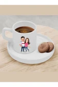 Özcan Tasarım Kişiye Özel Türk Kahvesi Fincanı Karikatür Sevgili Fincanı 5 - 1