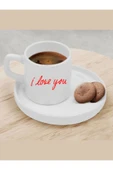 Özcan Tasarım Türk Kahvesi Fincanı I Love You Fincanı - 1