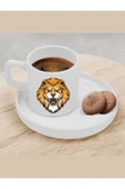 Özcan Tasarım Türk Kahvesi Fincanı Aslanlı Fincan - 1