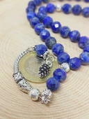 Lapis Taşı Üst Segment Faset Kesim 33lük Tesbih 8mm (54330) thumbnail 3