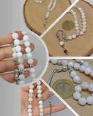 Ay Taşı Üst Segment Faset Kesim 33lük Tesbih 8mm (42565) thumbnail 1