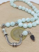 Larimar Taşı Üst Segment Faset Kesim 33lük Tesbih 8mm (42535) thumbnail 3