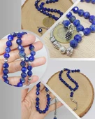 Lapis Taşı Üst Segment Faset Kesim 33lük Tesbih 8mm (54330) thumbnail 1