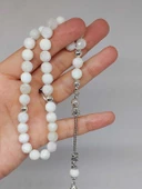 Ay Taşı Üst Segment Faset Kesim 33lük Tesbih 8mm (42565) thumbnail 5