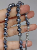 Terahertz Taşı Üst Segment Petek Kesim 33lük Tesbih 8mm (36520) thumbnail 2