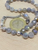 Labradorit Taşı Üst Segment Faset Kesim 33lük Tesbih 7.5mm (53080) thumbnail 3