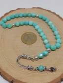 Amazonit Taşı Üst Segment Faset Kesim 33lük Tesbih 8mm (42525) thumbnail 6