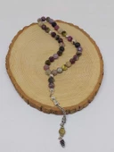 Turmalin Taşı Karışık Renkler Üst Segment Faset Kesim 33lük Tesbih 8mm (36530) thumbnail 4