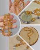 Sitrin Taşı Üst Segment Faset Kesim 33lük Tesbih 8mm (51358) thumbnail 1