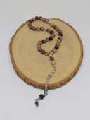 Rodonit Taşı Üst Segment Faset Kesim 33lük Tesbih 8mm (53078) thumbnail 4