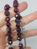 Lal (Granat) (Garnet) Taşı Üst Segment Faset Kesim 33lük Tesbih 8mm (42515) thumbnail 2