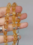 Sitrin Taşı Üst Segment Faset Kesim 33lük Tesbih 8mm (51358) thumbnail 2