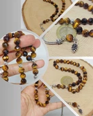 Kaplangözü Taşı Üst Segment Faset Kesim 33lük Tesbih 8mm (39555) - 1