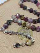 Turmalin Taşı Karışık Renkler Üst Segment Faset Kesim 33lük Tesbih 8mm (36530) thumbnail 3