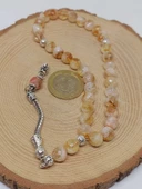 Sitrin Taşı Üst Segment Petek Kesim 33lük Tesbih 8mm (52830) thumbnail 6