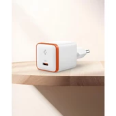 30W USB-C Ultra Mini Hızlı Şarj Aleti Samsung PPS / Isı Düşürücü GaN Destekli Akım Korumalı Güç Adaptörü iPhone & Android & iPad & MacBook Type-C White - ACH08449 - 7