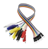 30cm 10 Pin Krokodil - Jumper Kablo (Erkek) thumbnail 4