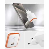 30W USB-C Ultra Mini Hızlı Şarj Aleti Samsung PPS / Isı Düşürücü GaN Destekli Akım Korumalı Güç Adaptörü iPhone & Android & iPad & MacBook Type-C White - ACH08449 - 4