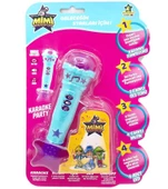 Işıklı Sesli Mikrofon Renkli - Mavi Su Dünyası thumbnail 1