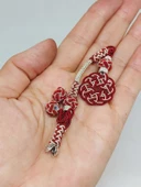 Bakır El İşi Kazaz Püskül & 2 Habbeli Takım (55726) thumbnail 1