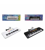 Mikrofonlu Elektronik Çocuk 37 Tuşlu Org - Mavi Su Dünyası - 1