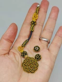 Bakır El İşi Kazaz Püskül & 2 Habbeli Takım (55718) thumbnail 1