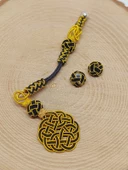 Bakır El İşi Kazaz Püskül & 2 Habbeli Takım (55718) thumbnail 2