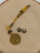 Bakır El İşi Kazaz Püskül & 2 Habbeli Takım (55720) thumbnail 2