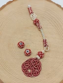 Bakır El İşi Kazaz Püskül & 2 Habbeli Takım (55724) thumbnail 2