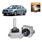 Audi A4 2004-2008 Xenon D1S / D1R 4300K Sarı HID Xenon Ampul 2 Adet - 1