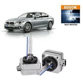 BMW 5 Serisi F10 2010-2016 Xenon D1S / D1R 8000K Buz Mavisi HID Xenon Ampul 2 Adet - 1