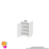 Modilayn SÖKE Küçük Alanlar İçin Akıllı Çözümler 40x75x32,5 cm’ lik 1 Kapaklı 4 Göz Raf Dolap thumbnail 7