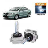 Skoda Octavia II 2004-2008 D1S / D1R 8000K Buz Mavisi HID Xenon Ampul 2 Adet - 1