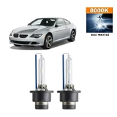 BMW 6 Serisi E63 2004-2010 D2S / D2R 8000K Buz Mavisi HID Xenon Ampul 2 Adet - 1