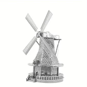 DIY 3D Metal Puzzle Bulmaca HOLLANDA YEL DEĞİRMENİ 14+ yaş üstü Hediyelik model - 4