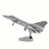DIY 3D Metal Puzzle Bulmaca Air Force J-10B Savaş Uçak 43 Parça 14+ yaş üstü Hediyelik model - 2